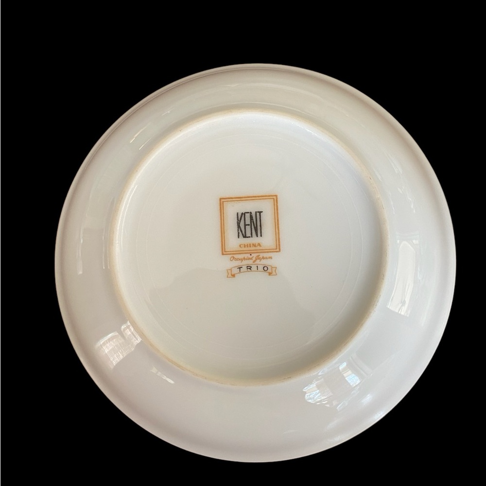 Set of 8 Vintage Kent China Trio Pattern dessert / fruit / sauce bowl. - Picture 4 of 6
